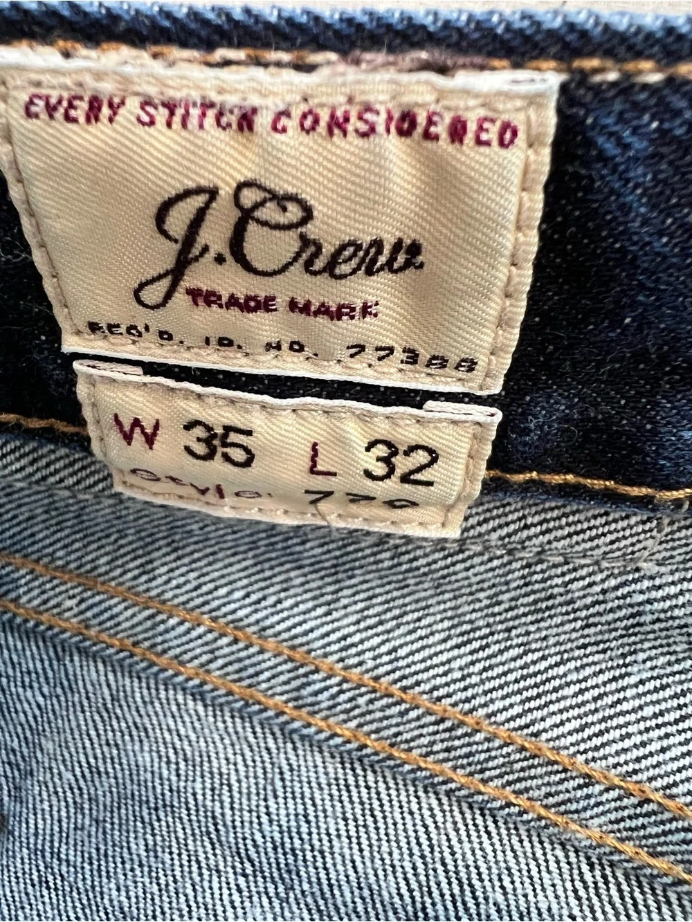 J. Crew Slim Straight Jeans in Dark Indigo